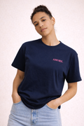AMORE. T-Shirt Navy / Neonpink