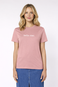 bella ciao T-Shirt rosa/ weiß