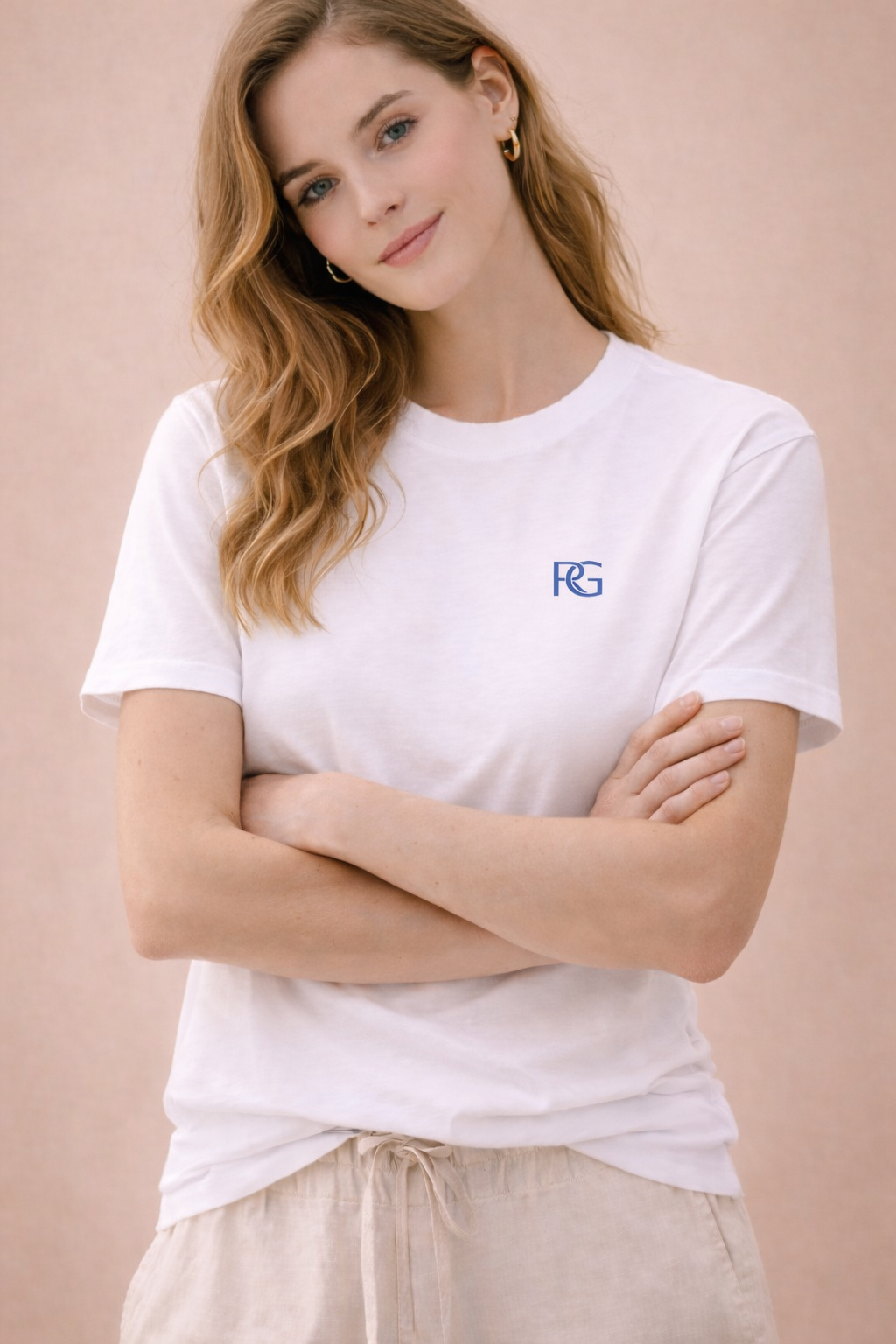 Riviera Social Club T-Shirt - weiß / blau